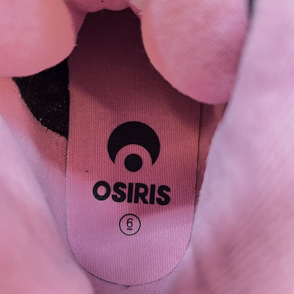 Osiris MidTown Girls Pink/Black Zebra Sneaker Shoes Size 6M - Picture 8 of 12